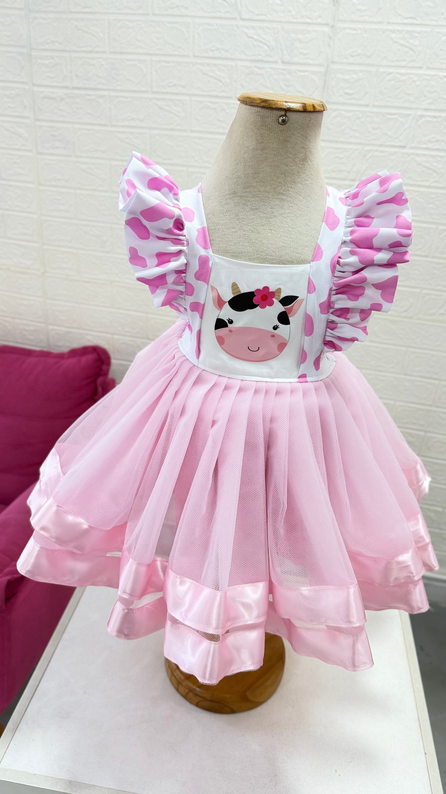 Romper vestido fazendinha