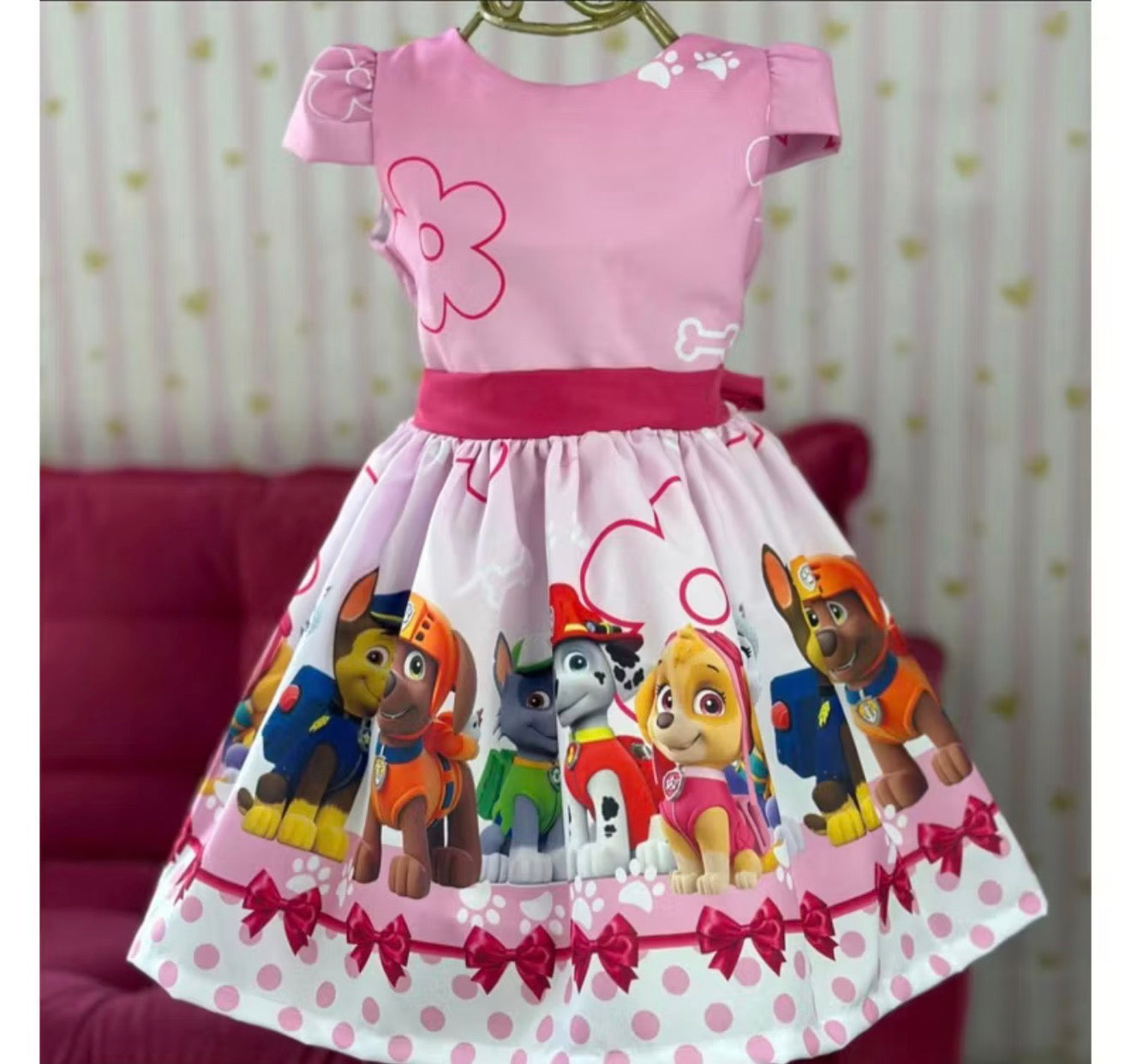 Vestido Patrulha Canina