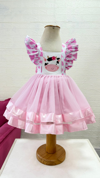 Romper vestido fazendinha