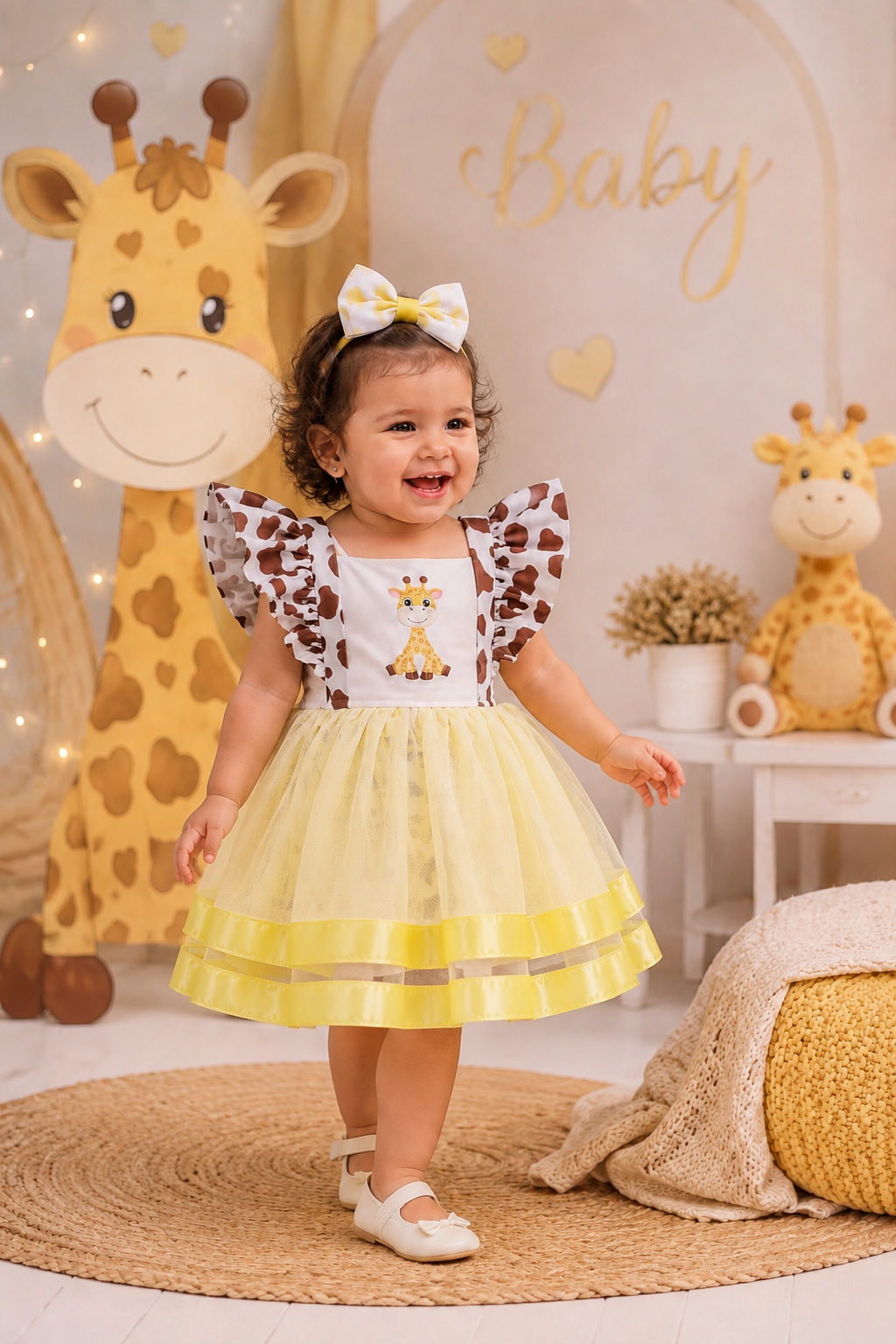 Romper vestido Girafa baby