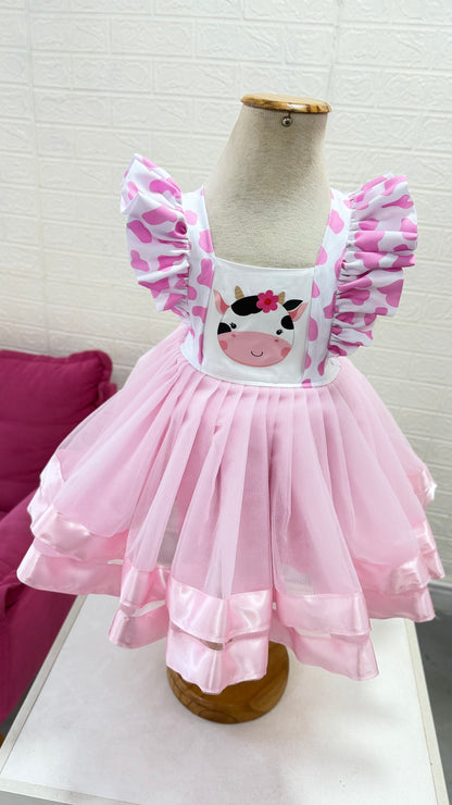 Romper vestido fazendinha