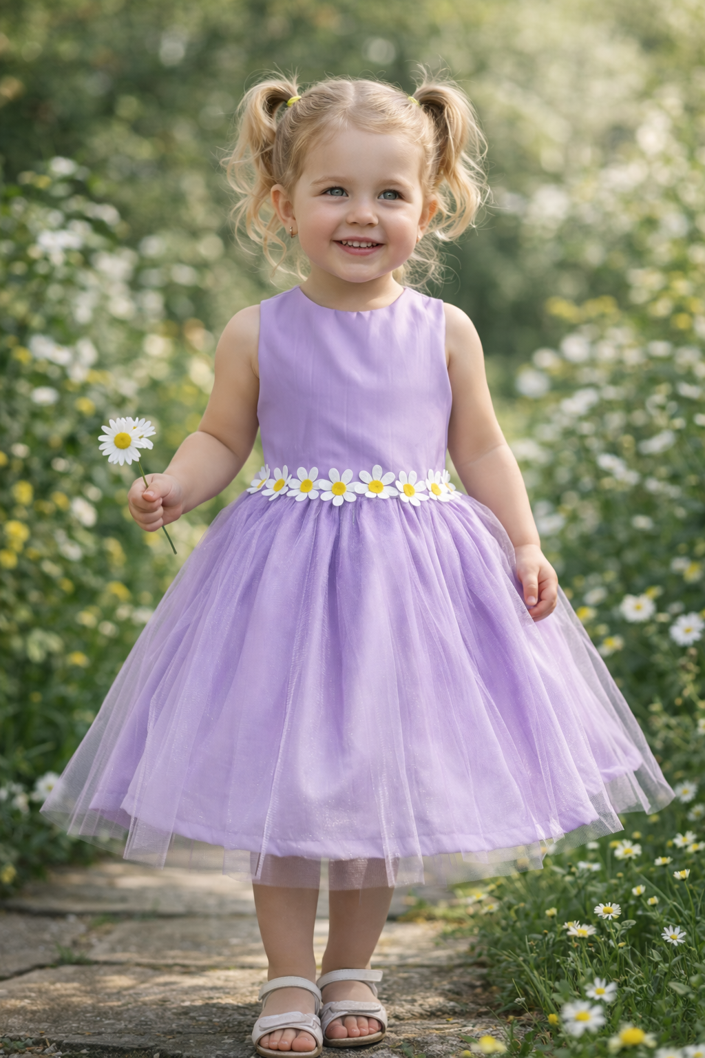 Vestido lilás Margarida