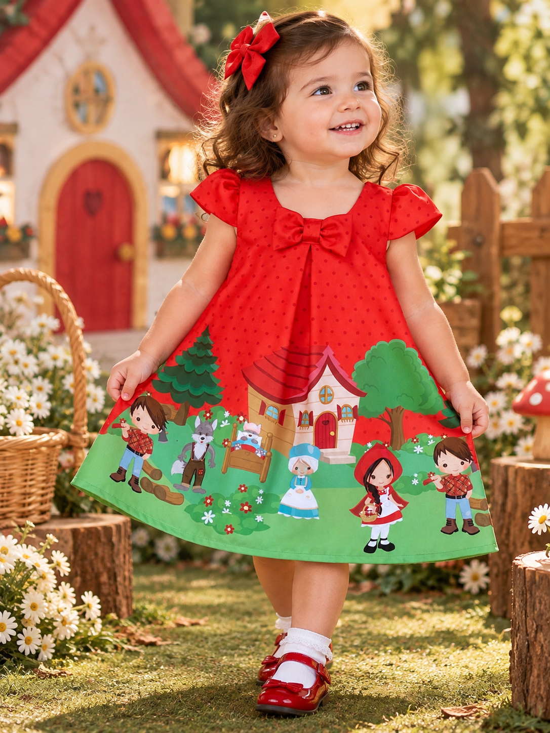 Vestido Chapeuzinho Vermelho