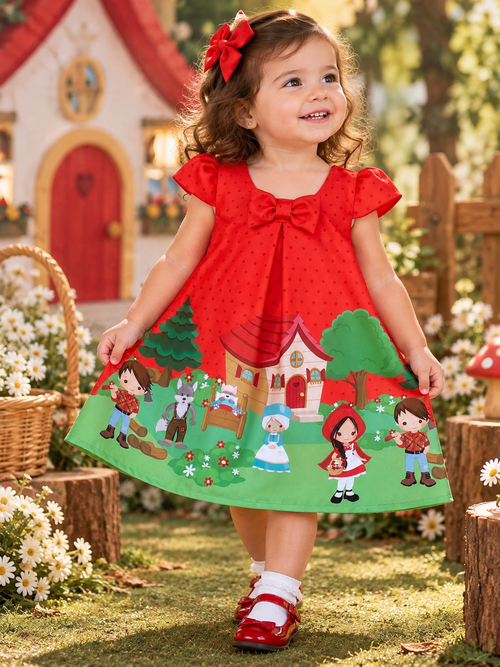 Vestido Chapeuzinho Vermelho